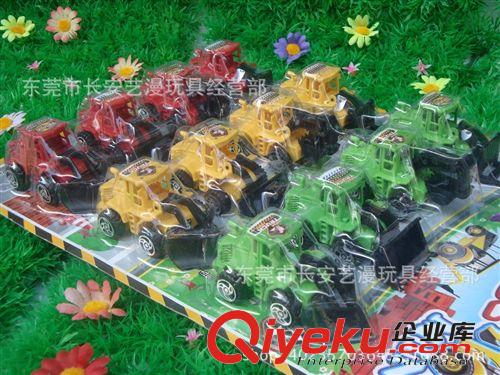 回力車片 掛板小玩具 回力工程車原始圖片3