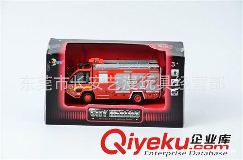合金回力 滑行 車 飛機(jī) 澄海廠家廠價玩具直銷！ 1:87回力合金 燈光 聲音消防車(8款混裝)原始圖片2