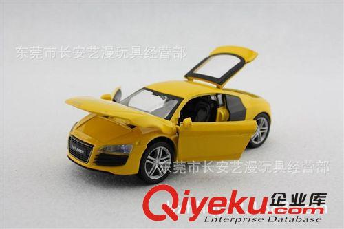 合金回力 滑行 車 飛機 澄海廠家廠價玩具直銷！ 合金回力精品玩具車 1：32奧迪R8 豪華gd合金車 超市專柜原始圖片2