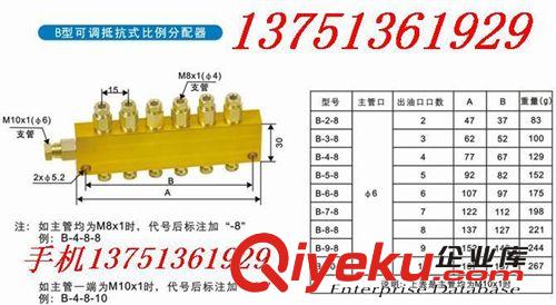 泵配件 廠家直銷可調(diào)抵抗分配器 油排位數(shù)2 3 4 5 6 7 8 9 10 油路分支器原始圖片3