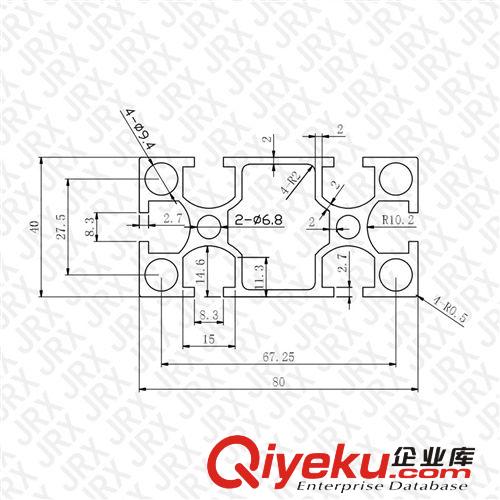 工業鋁型材 深圳原材料公司應工業鋁合金型材 4080工業型材 鋁外殼用型材原始圖片3