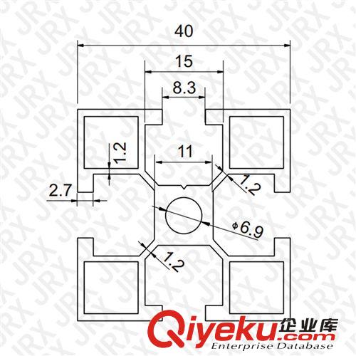 工業(yè)鋁型材 大量供應(yīng)4040工業(yè)鋁合金型材 鋁合金門窗型材 設(shè)備佛山鋁型材原始圖片3