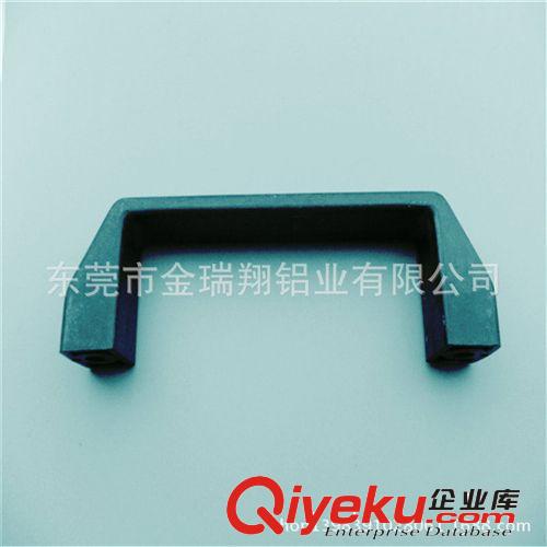 裝飾件類 供應(yīng)鋁型材配件 DHA增強(qiáng)尼龍拉手 孔距120度塑膠黑色拉手