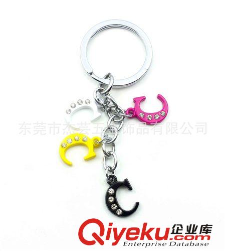 鑰匙扣 【東莞廠家熱銷】時尚精美鑲鉆花型鑰匙扣批發(fā)銷售，質(zhì)優(yōu)價廉
