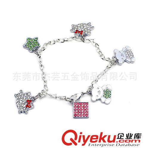 首飾 廠家供應(yīng)優(yōu)質(zhì)鏤空閃鉆手鏈 時(shí)尚精品愛(ài)心鑰匙女手鏈批發(fā) 精品推薦原始圖片3