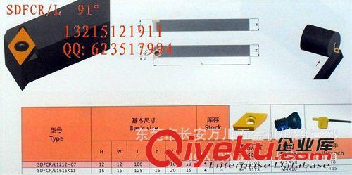 車刀系列 數(shù)控車刀 螺釘壓緊外圓車刀SDFCR/L91度 SDFCR/L1212H07 外圓車刀