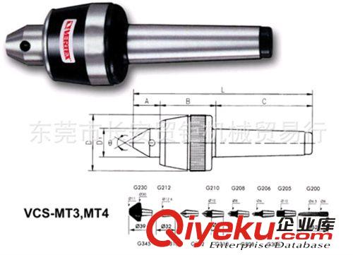 臺灣鷹牌車床配件 貿(mào)鉅代理供應(yīng)臺灣鷹牌傘型回轉(zhuǎn)頂針VLC-433