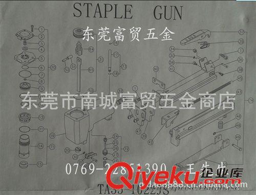 臺灣風霸釘槍 臺灣風霸1022JS釘皮槍、氣動釘槍、皮革釘槍原始圖片2