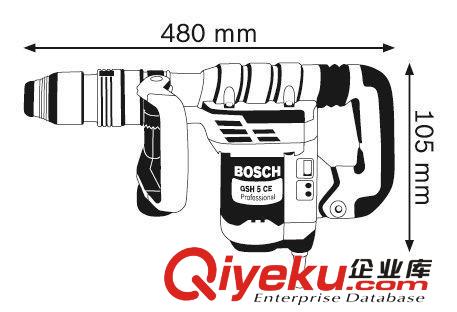 电镐 批发博世电镐GSH5 CE工业级{gx}大功率电镐1150W专业级五坑电镐