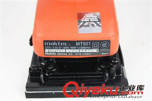電動砂光機 zpMaktec/牧科平板式砂光機MT921/長形砂光機木材打磨4寸砂光機原始圖片2