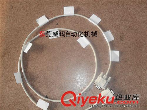 貼標(biāo)機(jī)械 生產(chǎn)廠家高精度電線usb線,光纖線，電腦周邊線材圓管對(duì)折貼標(biāo)機(jī)原始圖片3