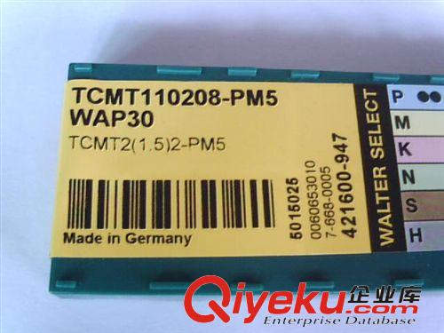 瓦爾特刀片 TCMT110208-PM5  WAP30  瓦爾特車外圓刀片 瓦爾特合金刀片原始圖片2