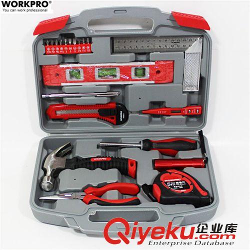 萬克寶 WORKPRO/萬克寶W1214五金工具包套裝 水電工具箱套裝 自行車維修