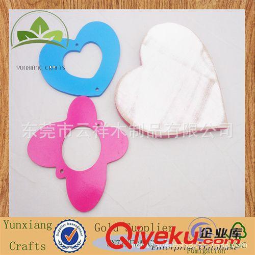 木制工藝品 供應MDF裝飾品 心形  各種顏色  不同尺寸定做原始圖片3