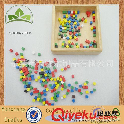 木制玩具 廠家供應(yīng)8mm小積木，正方體積木