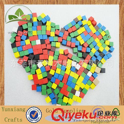 木制玩具 廠家供應(yīng)8mm小積木，正方體積木原始圖片3