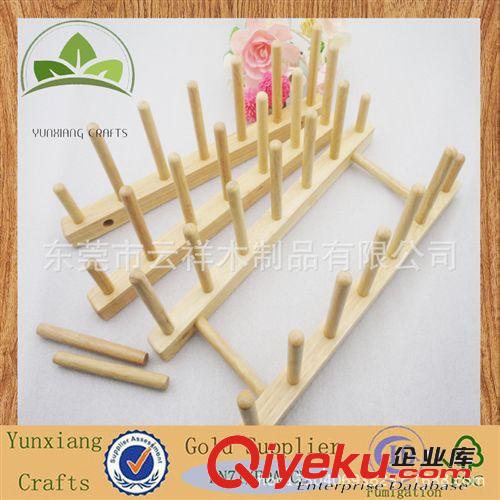 餐具，廚房用品系列 廠家大量生產(chǎn)可組裝木制碟架、橡膠木碗架原始圖片3