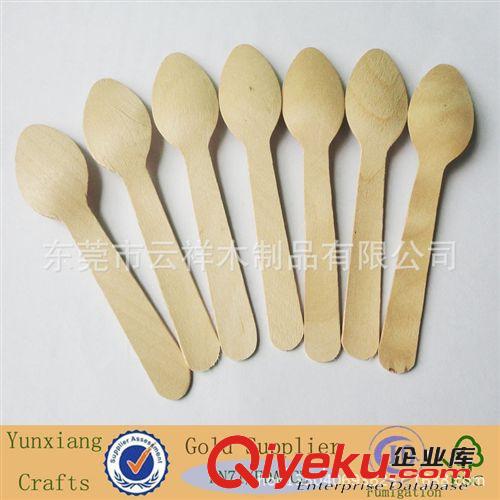 餐具，廚房用品系列 專業生產樺木冰勺 一次性冰淇淋木勺