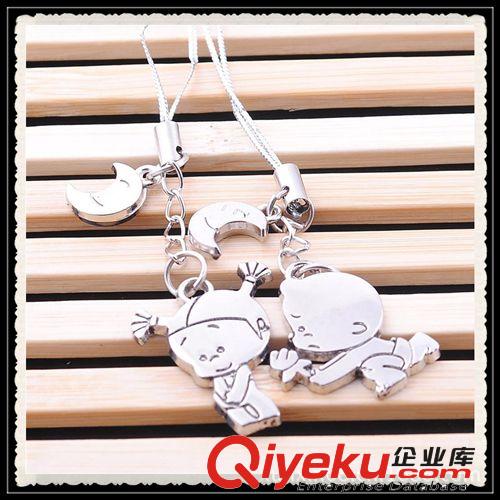 潮流手機繩 [手機飾品]創(chuàng)意金屬情侶手機繩 金屬卡通手機繩 手機米奇掛件原始圖片2