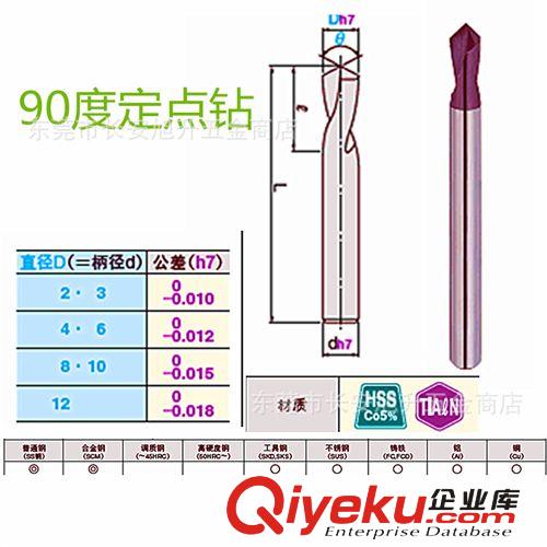 訂制品成型銑刀 NC專用定位鉆 90度定點鉆 倒角定心兩用鉆 高精度锪孔鉆 倒角鉆原始圖片3