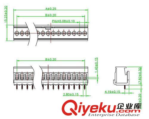 接線端子 PLC3位接線端子 插拔式接線端子 柵欄式接線端子 PCB接線端子原始圖片3