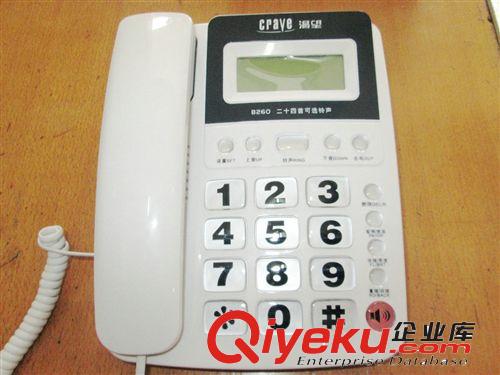 辦公設(shè)備 渴望電話機(jī)B260  防雷擊抗電磁干擾來電顯示電話機(jī)原始圖片2