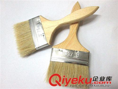 勞保用品 3寸毛刷 75MM寬白色不掉毛油漆刷原始圖片2