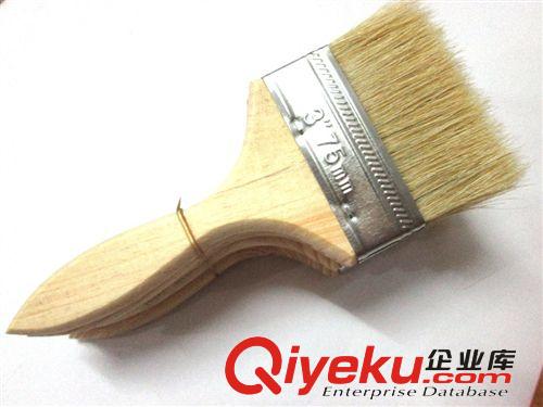 勞保用品 3寸毛刷 75MM寬白色不掉毛油漆刷原始圖片3