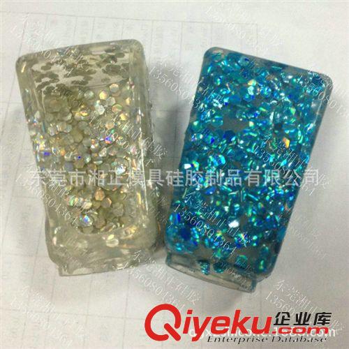 硅膠瓶套 閃粉硅膠香水瓶套 香水瓶硅膠外套， 可訂做熒光加閃粉反光鱗片原始圖片3