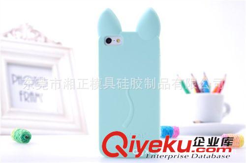 硅膠手機套 觸感柔滑 小貓iphone手機套 蘋果硅膠保護套原始圖片2
