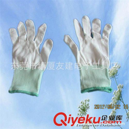 防靜電手套 批發(fā)勞保白手套 白色尼龍手套 無塵手套 化纖手套 十三針織手套原始圖片3
