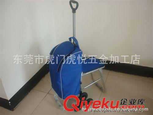 伸縮桿帶凳購物車 廠家直銷 購物買菜車 【爬梯帶凳】原始圖片2