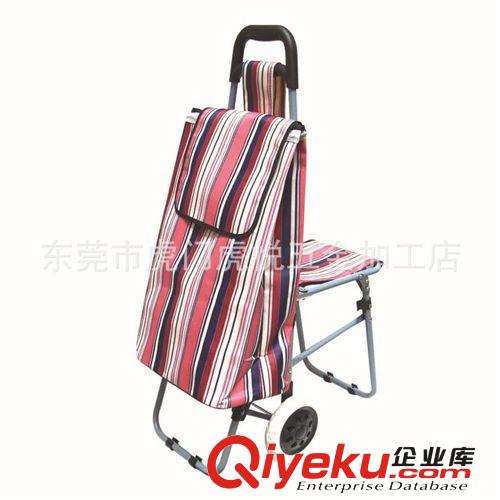 簡易帶凳購物車 廠家專業(yè)供應(yīng)折疊式帶凳爬梯手推車