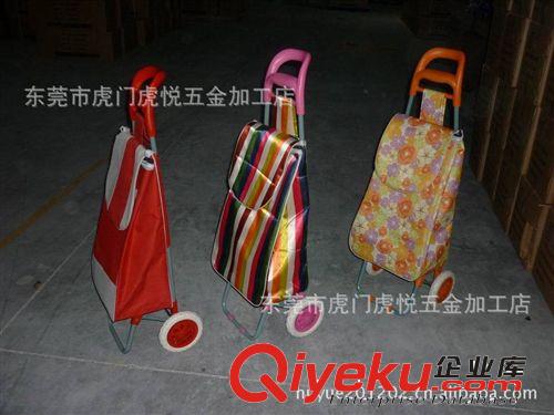 牛頭柄購(gòu)物車(chē) 600D牛津布折疊便攜式加大加厚購(gòu)物拉桿車(chē)原始圖片2