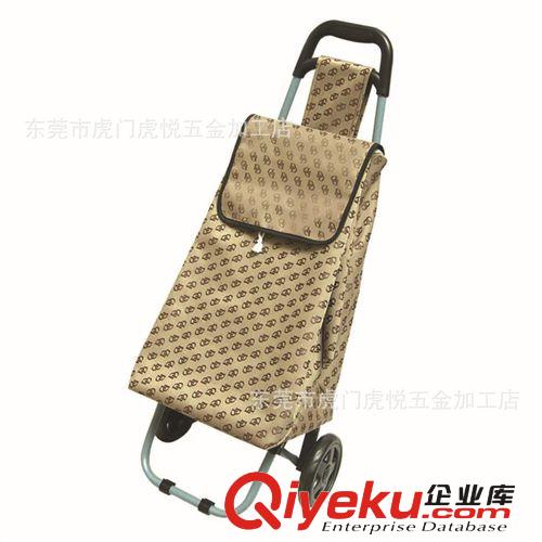 簡(jiǎn)易不帶凳購(gòu)物車 促銷價(jià)廉物美牛津布牛頭柄行李車原始圖片2