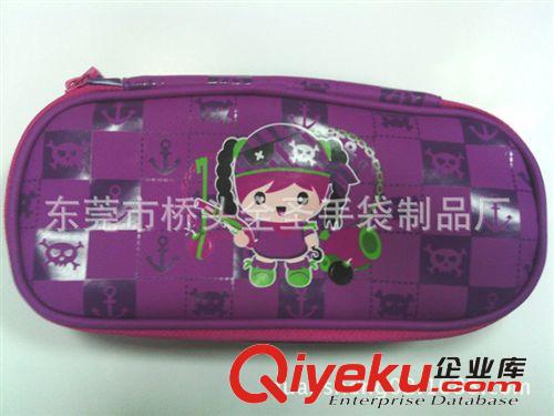 筆袋 原外貿(mào)訂單卡通PU兒童文具袋 男女生通用亮面皮料零錢(qián)筆袋原始圖片2