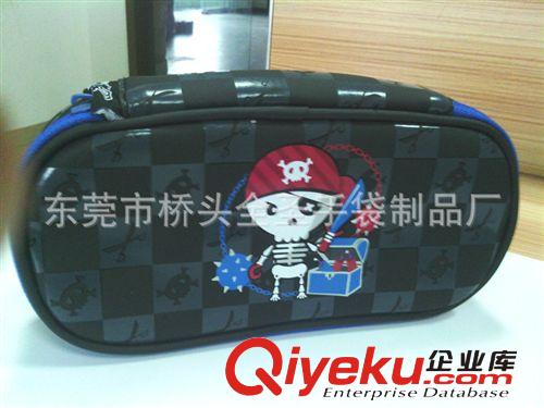 筆袋 原外貿(mào)訂單卡通PU兒童文具袋 男女生通用亮面皮料零錢(qián)筆袋原始圖片3