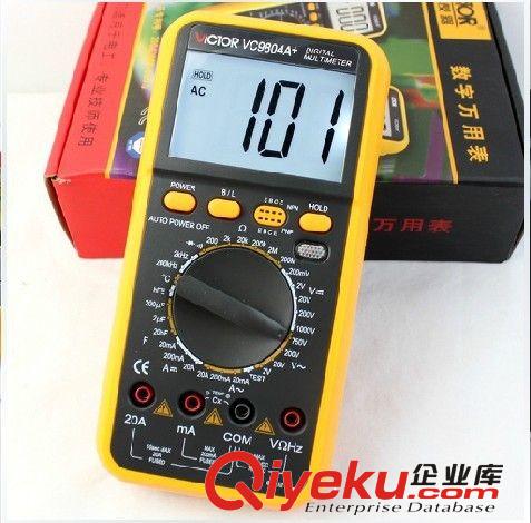 萬(wàn)用表 勝利萬(wàn)用表VC9802A+ 數(shù)字萬(wàn)用表/帶背光/火線(xiàn)判斷