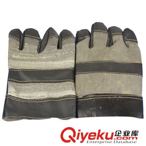 勞保用品 焊工電焊防護(hù)勞保耐高溫短電焊手套  半zp手套批發(fā) 09010089原始圖片2