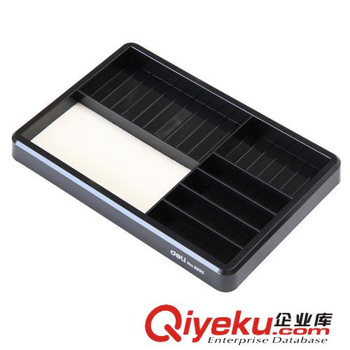 印章、印臺、印油產品 得力9895印章盒銀行印章整理收納箱財務用品進口棉墊可加印油原始圖片2