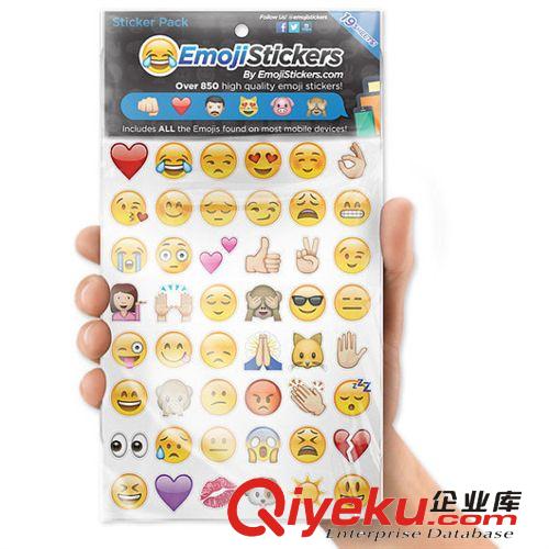 個性貼紙系列 新款iphone6蘋果Emoji表情貼紙含900個表情19張/套ebay亞馬遜zg