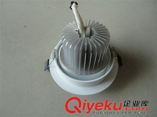 天花燈系列 7W小射燈一體化LED 全套背景墻天花燈筒燈過(guò)道水晶玄關(guān)gd烤白漆原始圖片3