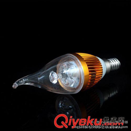 蠟燭燈系列 潮尚LED 3W/5W，LED蠟燭燈，LED節能燈拉尾尖泡，E14/E27原始圖片3