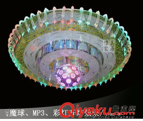 臥室燈 現(xiàn)代時(shí)尚MP3音樂客廳燈圓形水晶燈LED吸頂燈臥室燈tj廠家批發(fā)原始圖片2