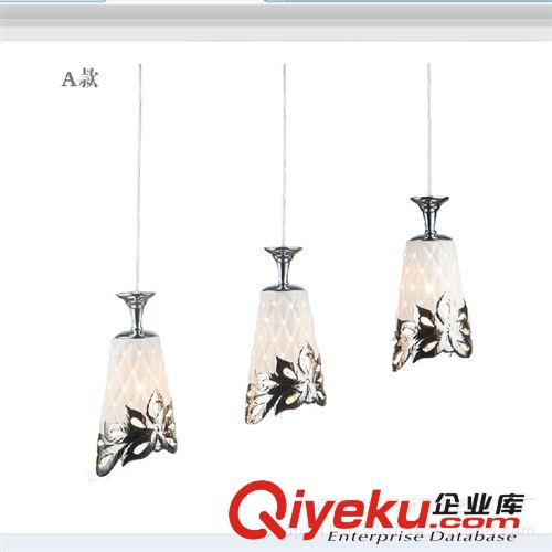 LED吸頂燈 廠家批發(fā)陶瓷吊燈現(xiàn)代簡約吧臺(tái)燈時(shí)尚餐廳燈花紋飯廳燈過道吸頂燈原始圖片2