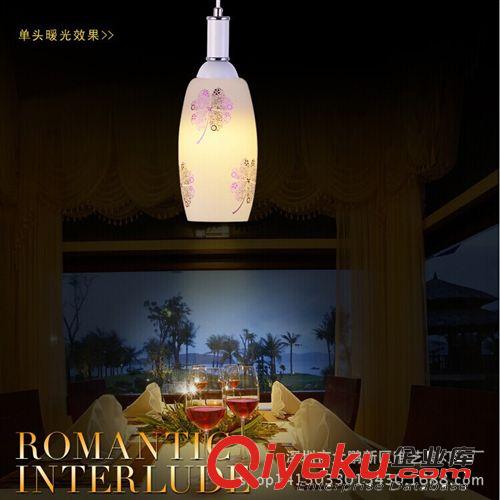 LED吸頂燈 廠家批發(fā)現(xiàn)代簡約餐廳吊燈花紋飯廳燈單頭吧臺(tái)燈創(chuàng)意燈飾燈具原始圖片3