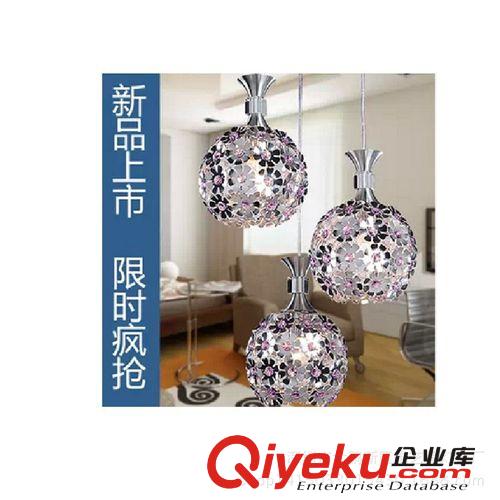 LED吸頂燈 廠家批發鋁材鏤空花瓣現代餐廳燈三頭餐吊燈飯廳燈LED過道燈