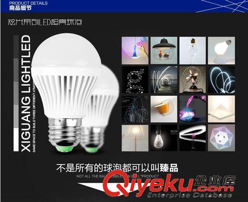 LED光源 LED恒流球泡螺口室內照明超亮3W5W7WE27家用燈泡廠家批發