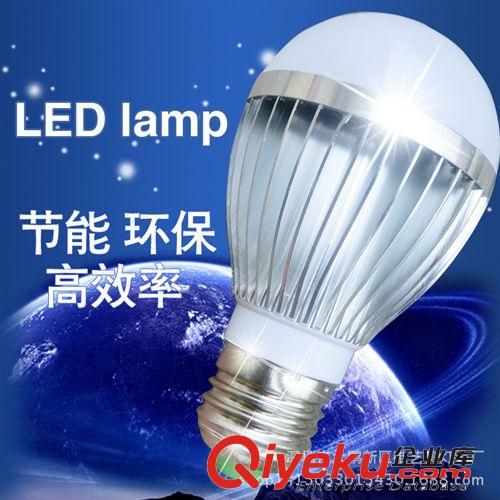LED光源 廠家批發E27螺口燈泡家用LED超亮節能燈3W5W7W鋁殼球泡