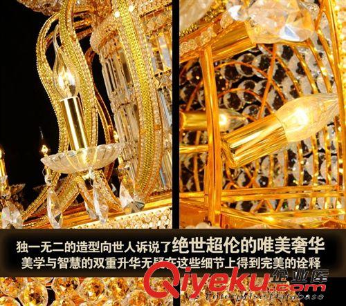 灯具功能 厂家批发水晶吊灯灯具别墅复式楼梯餐厅客厅欧式现代奢华大吊灯灯